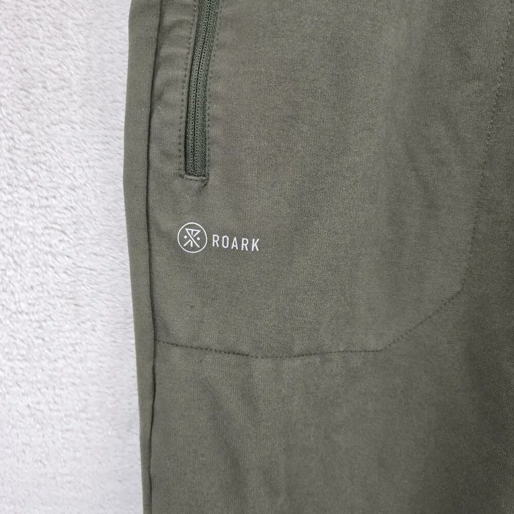Roark Run Amok El Morro Fleece Pants Mens Medium Green Joggers RP284 Running